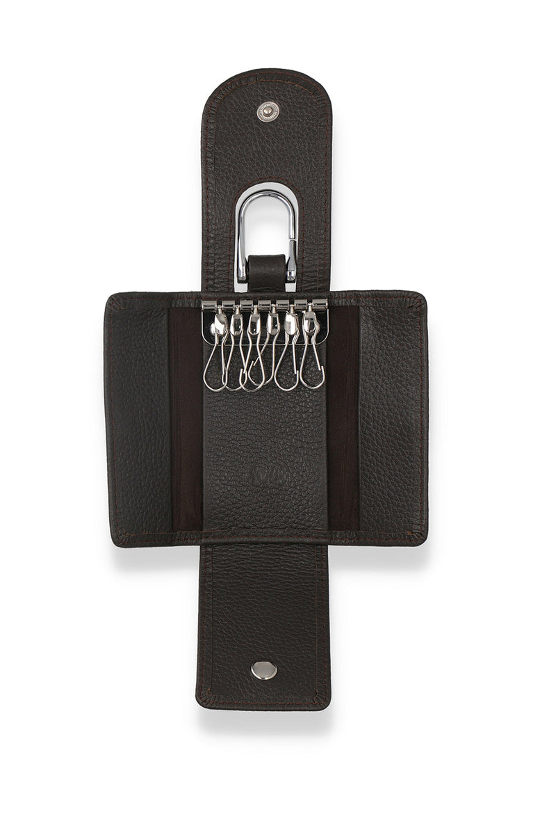 KEY CASE - DARK BROWN