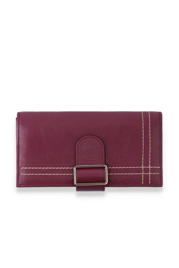 LADIES WALLET - DARK BORDO BORDO