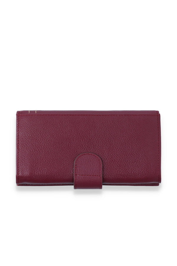 LADIES WALLET - DARK BORDO BORDO