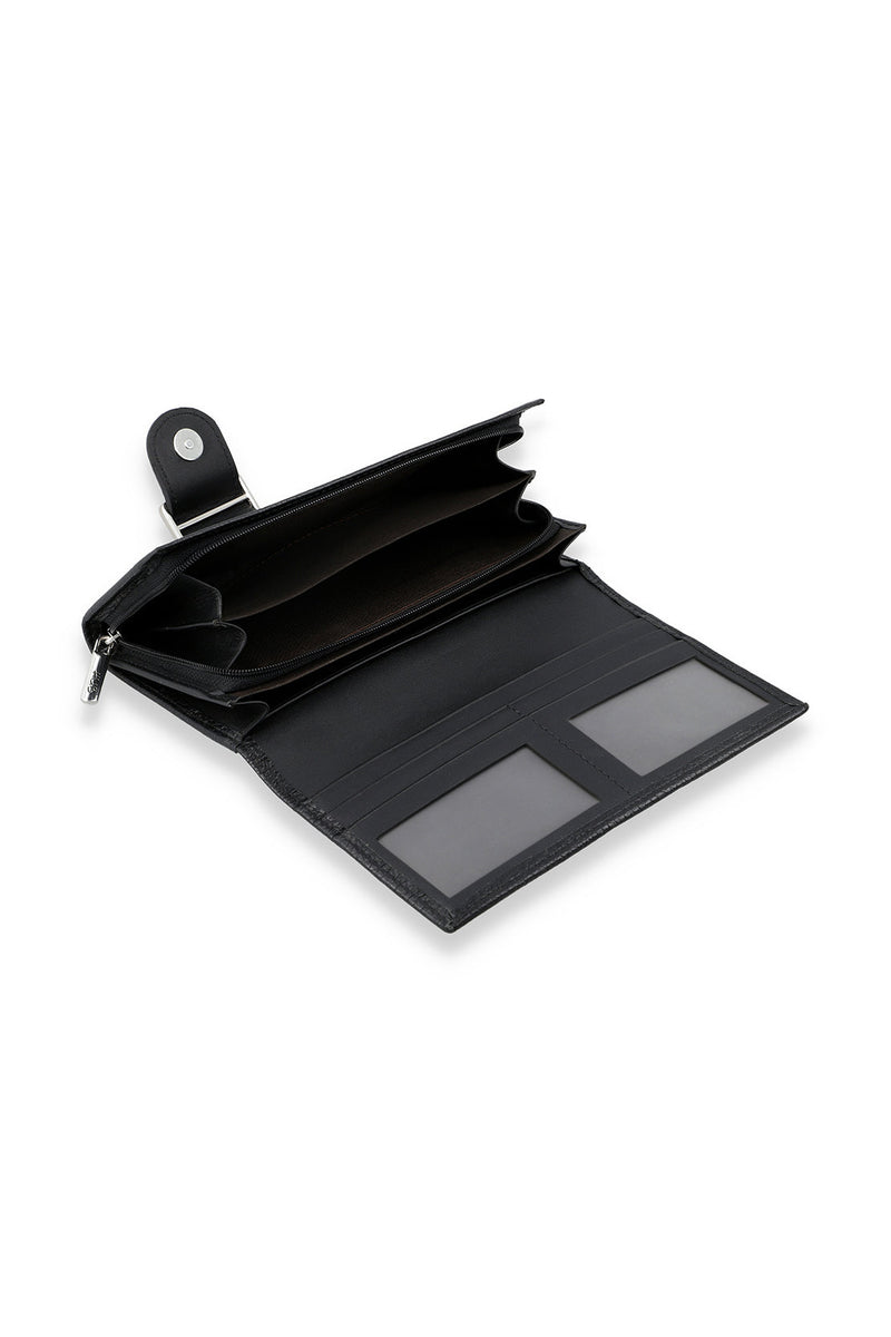 LADIES WALLET - BLACK/BLACK