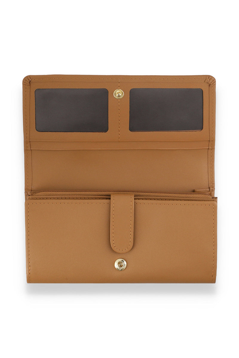 LADIES WALLET - LIGHT TAN