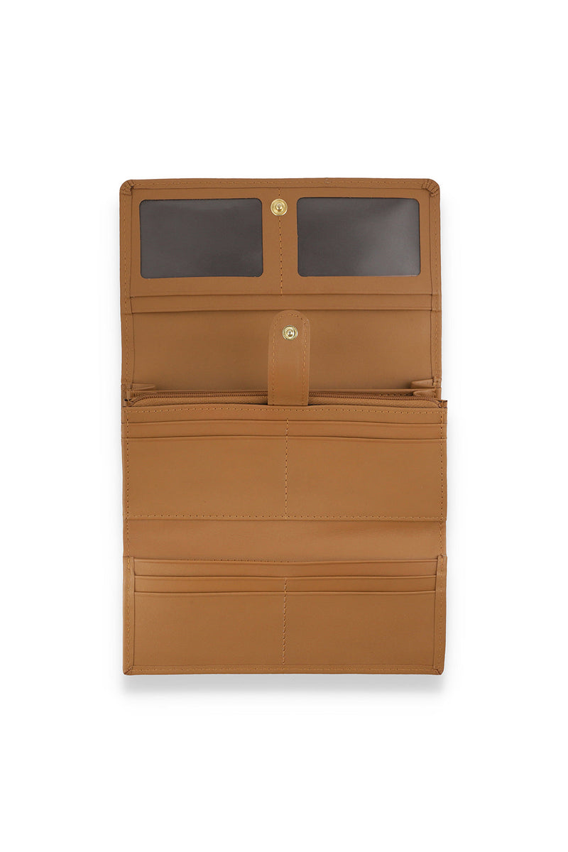 LADIES WALLET - LIGHT TAN