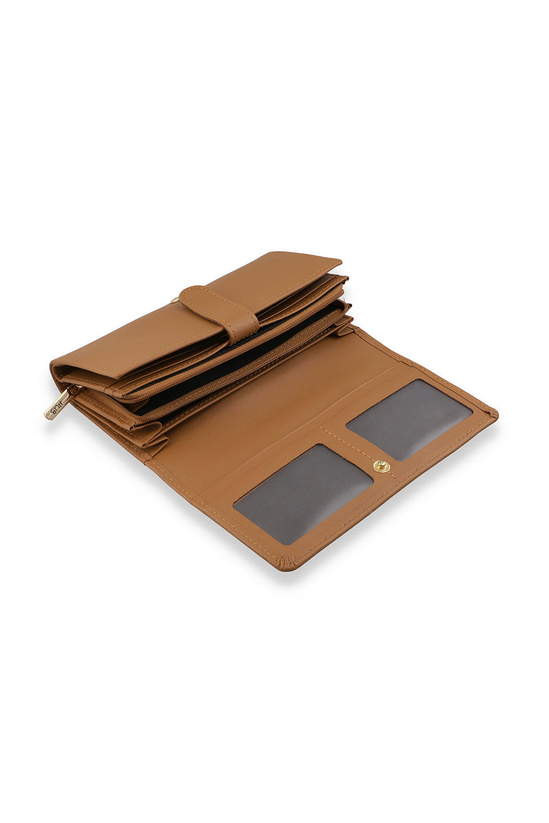 LADIES WALLET - LIGHT TAN