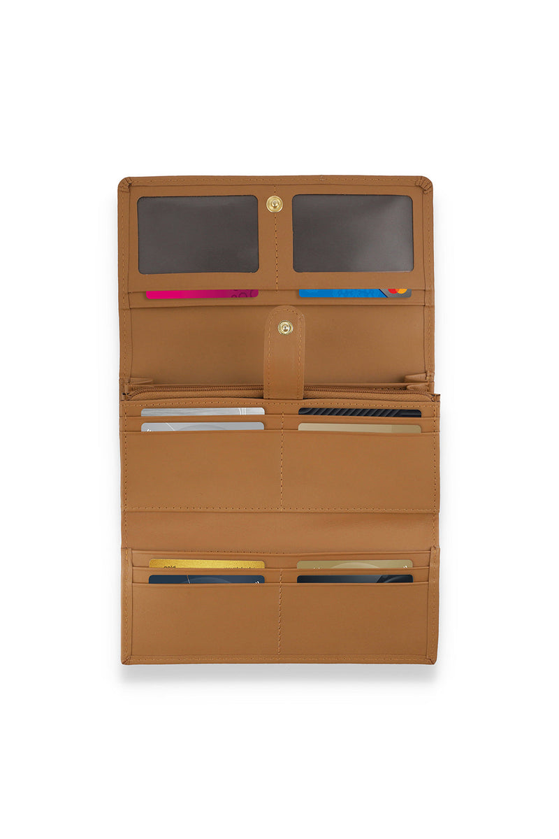 LADIES WALLET - LIGHT TAN